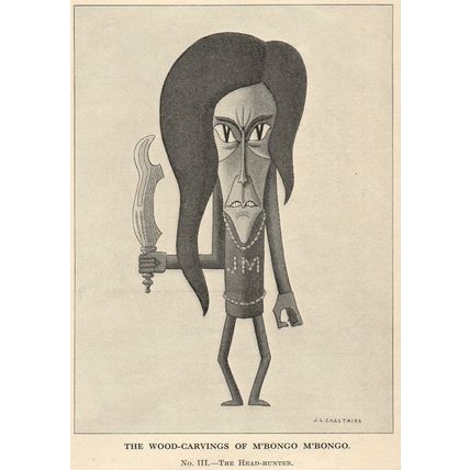 WOOD-CARVINGS OF M’BONGO M’BONGO 1934 J.L. Carstairs 10 PUNCH CARTOON PAGES