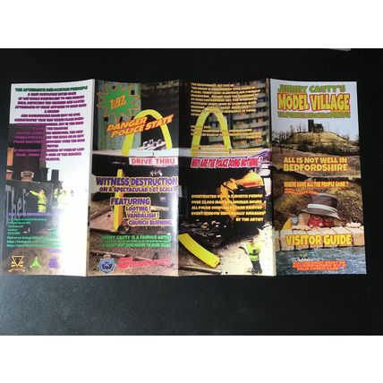 Jimmy Cauty 's ALL IS NOT WELL IN BEDFORDSHIRE MODEL Dismaland Banksy FLYER