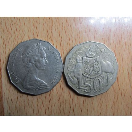 Australia 1976 50 Cents Coin