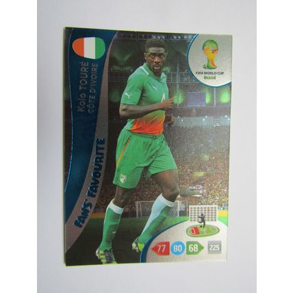 Kolo Toure FOIL - Ivory Coast - 2014 Panini Adrenalyn XL Brazil World Cup (ef1)
