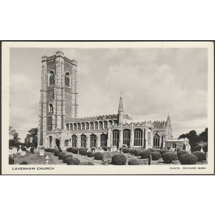 Lavenham Church, Suffolk, 1969 - Richard Burn RP Postcard