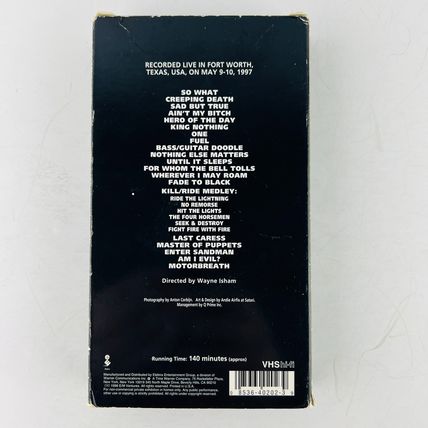 Metallica – Cunning Stunts VHS Video Tape