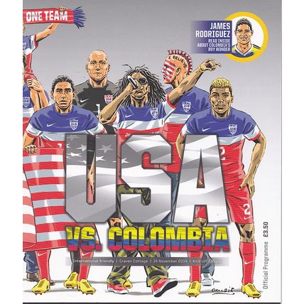 USA v COLUMBIA INTERNATIONAL FRIENDLY 2014/15