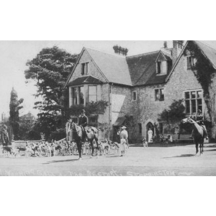 Storrington Rectory Old Fox Hunting Dogs History Sussex Postcard