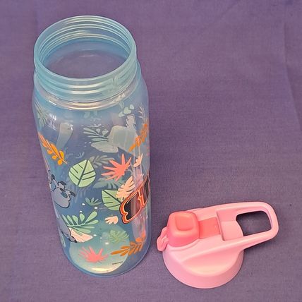 New Disney Lot 2 STITCH Kids CUPS Travel Water Bottle Drink FLip Lid