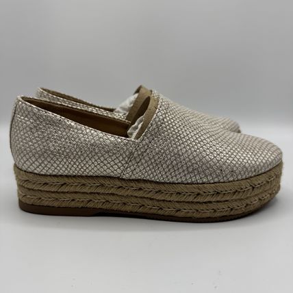 Naturalizer Thea 3.0 Cream Snake Flats 6M New Women’s Espadrille