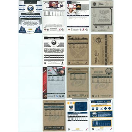 Nathan Gerbe 12x card lot incl RC, Retro