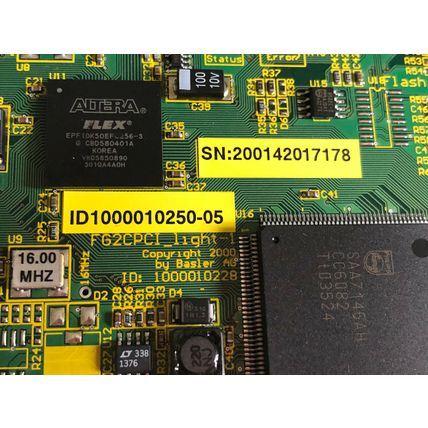 NEW BASLER FG2CPCI LIGHT-1 FOR PB300 V1.0,1000010228 ILFA ML,id1000010250-05,Ch