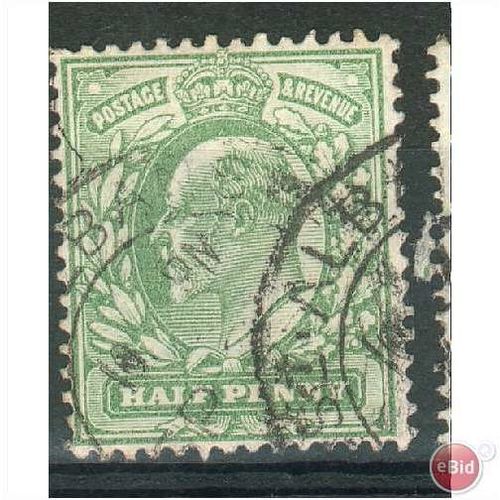 GB stamps 1902-10 -1/2d SG215 St Albans cancel 8