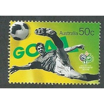 AUS 2006 50c 'WORLD CUP FOOTBALL' FINE USED (EBID34-503)
