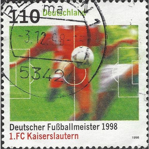 GERMANY, FOOTBALL, FC Kaiserslautern, green 1998, 110Pf