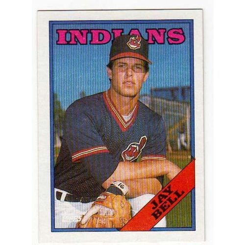 1988 Topps Jay Bell RC baseball rookie card #637 –Indians