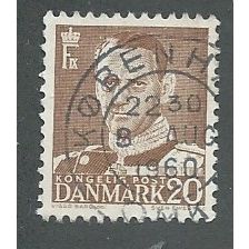 DEN 1948 20o 'KING FREDERIK IX' FINE USED (EBID42-952)