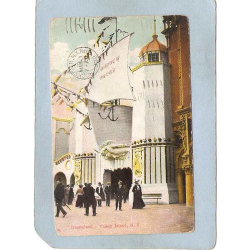 New York Coney Island Amusement Park Postcard Dreamland Coney Island top_b~396