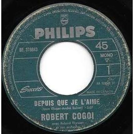 Robert Cogoi - Philips # BF 319843 - 7 pouces, 45 tours