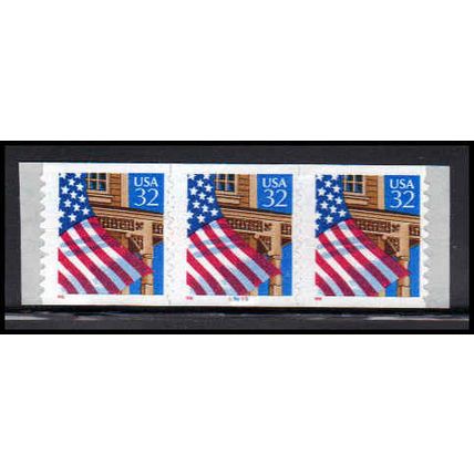 2915Av 32c U.S. Flag Over Porch Fine MNH PNC 99899/3 11x10 PA3542