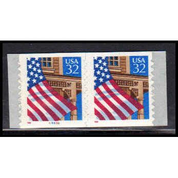 2915A 32c U.S. Flag Over Porch Fine MNH CNP Left 89888 11x10 PA1775