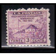 752 3c Washington's Hdqs Fine MNH O4733