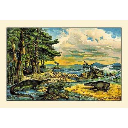 Dinosaur Life 20 x 30 Poster