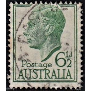 AUSTRALIA, 1952 6.5d George VI, SG 250 (Scott #238A), used