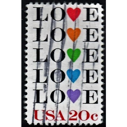 USA, 1984 20c Love, SG 2069 (Scott #2072), used.