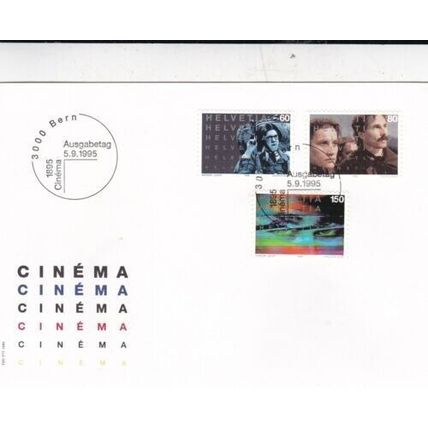 Switzerland 1995 Cinema FDC Bern special Cancel unaddressed VGC