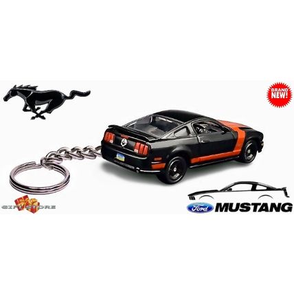 VERY RARE KEYCHAIN BLACK FORD MUSTANG GT/BOSS CUSTOM Ltd Ed