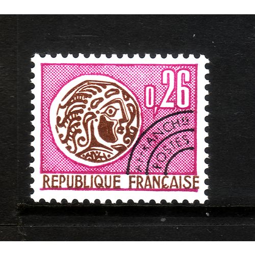FRANCE 1964 PRE - CANCELS GALLIC COIN SG 1647d 26c BROWN & PURPLE U/M MINT