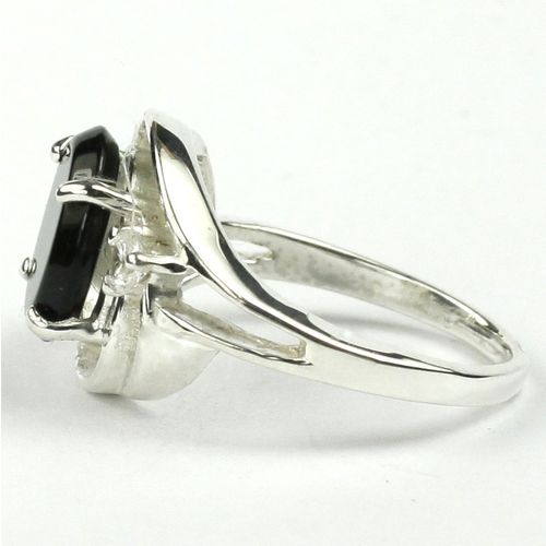 Black Onyx, 925 Sterling Silver Ladies Ring, SR021