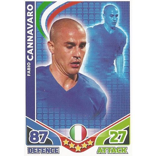 Match Attax - World Cup 2010: Italy - Defender, Cannavaro (Fabio)