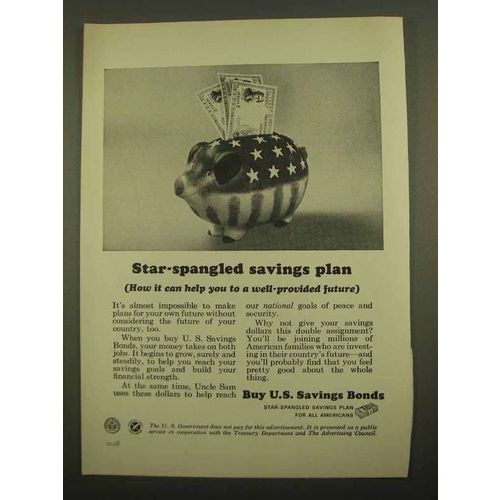 1965 U.S. Savings Bonds Ad - Star-Spangled Savings Plan