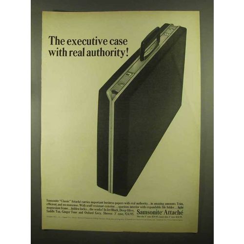1965 Samsonite Classic Attache Case Ad - Authority