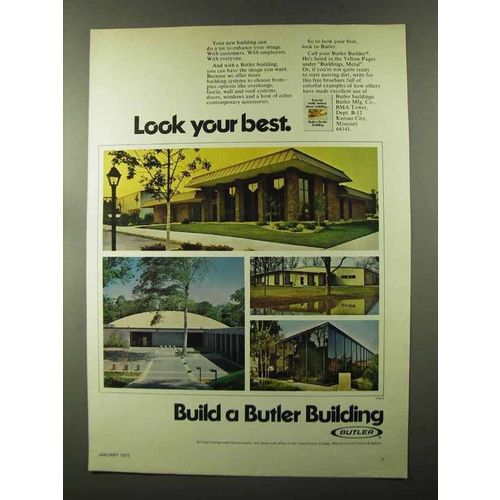 1973 Butler Buildings Ad - Look Your Best