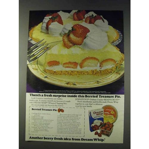 1978 Dream Whip Whipped Topping Ad - Berried Treasure