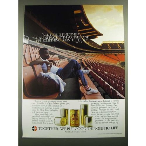 1988 Metal Box South Africa Limited Ad - Solitude is Fine When You are at Peace