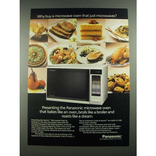1988 Panasonic Gemini Microwave Oven Ad - Why Buy