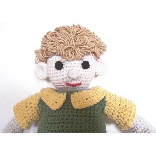 DOLL Dan Dolly crochet toy collectible fully clothed height 16 inch