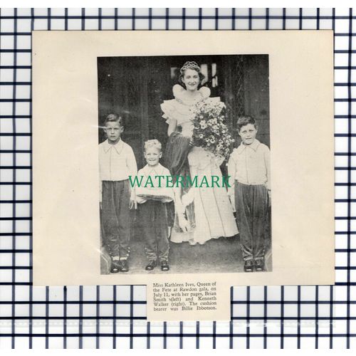 (7773) Miss Kathleen Ives Rawdon Gala Billie Ibbotson Brian Smith - 1936 Cutting