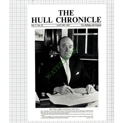 9607) Kingston Upon Hull Mr J Haydon W Glen Town Clerk - 1967 Cutting