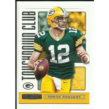 AARON RODGERS 2013 Rookies & Stars Touchdown Club $6 Green Bay Packers