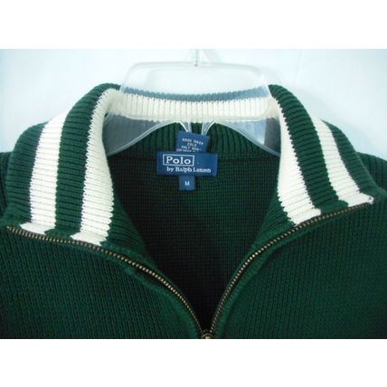 Ralph Lauren Polo Zipper-down Sweater Jacket, Young Male Medium, Embroidery