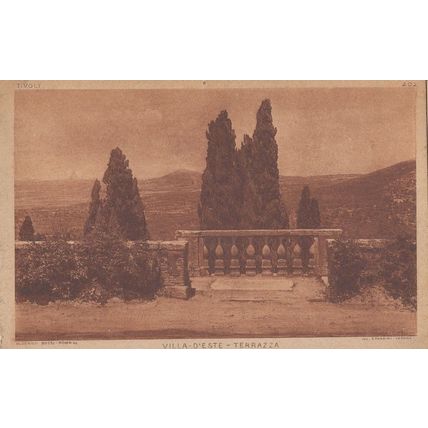 Terrazza Villa Italy Antique Postcard