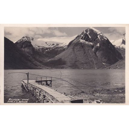 Balholm Sogn Norway Old Postcard