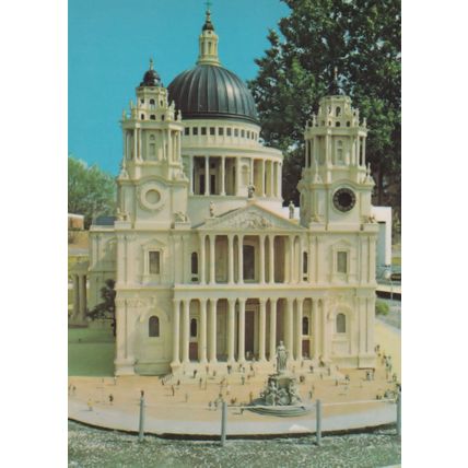 St Pauls Cathedral Miniature London Model Tucktonia Rare Postcard