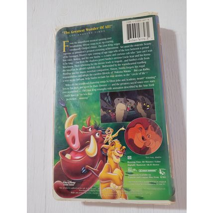 The Lion King Disney VHS movie Masterpiece Collection
