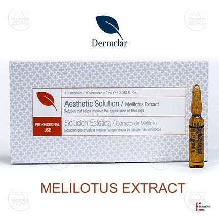 MELILOT RUTIN DERMCLAR ANTI CELLULITE MESOTHERAPY 10 AMPOULES x 2ml DETOX