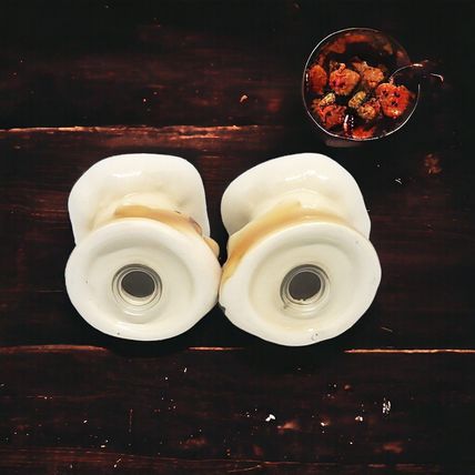French Chef Head Salt & Pepper Shakers - Ceramic - Hand Painted