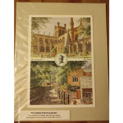 CHESTER - VIEWS OF BY JOHN G KAY - MOUNTED