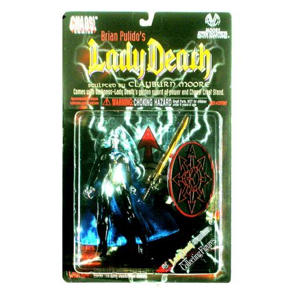 Action Figure: 1997 Lady Death "CHROME FIGURE" #S11045 / Limited Edition 15K