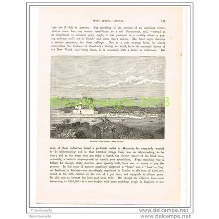 ELMINA, GOLD COAST (GHANA), Book Illustration c1890